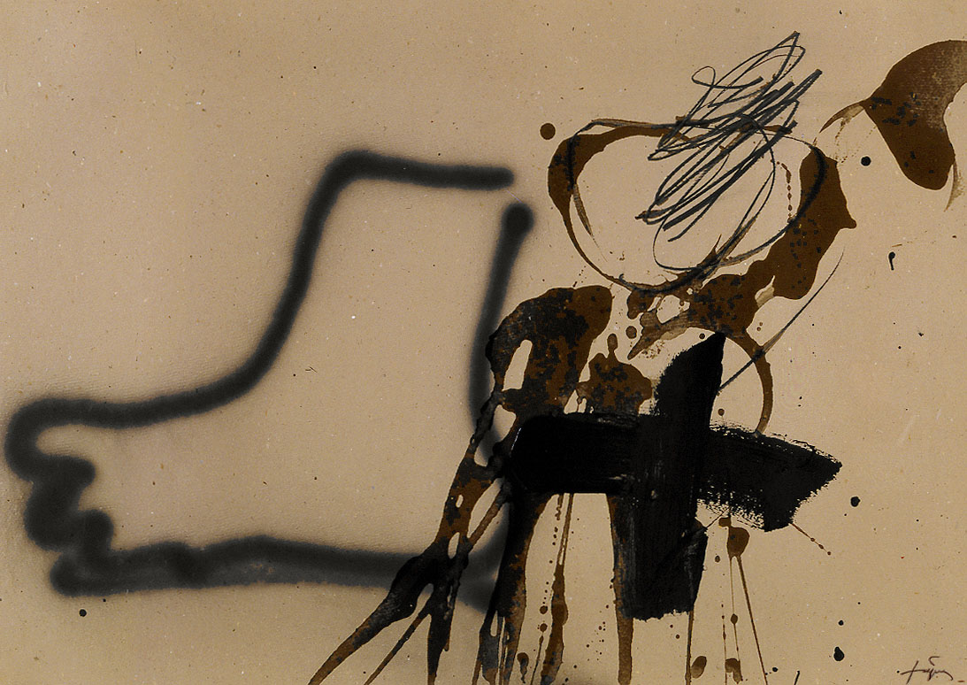 oeuvres Silhouette de pied (Silueta de peu) Antoni Tàpies